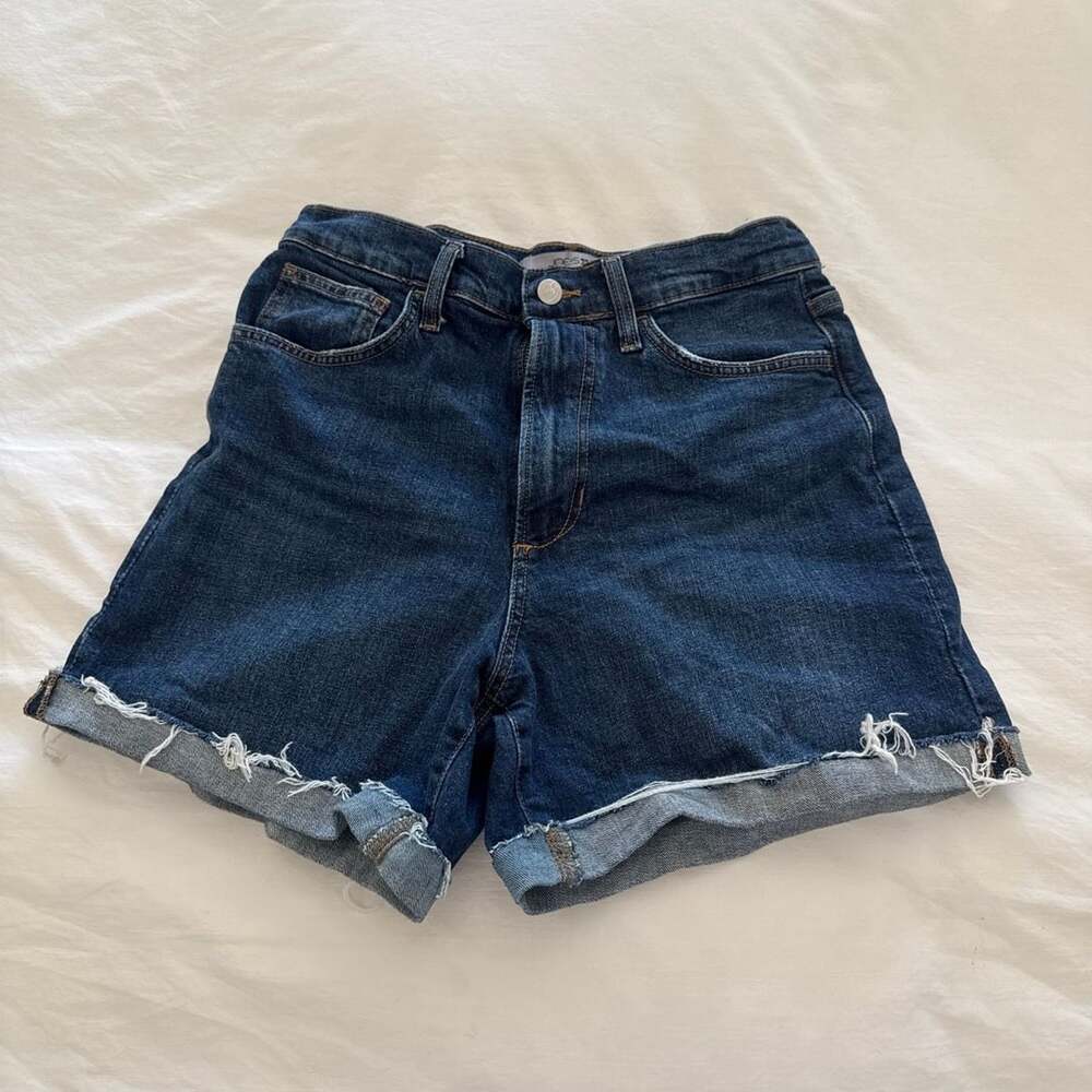 Joe's Jeans Rolled 5 In Short Dark Wash Denim Cutoff Shorts